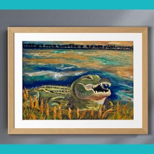 Florida Gator Sunset Giclée Print: Trish Turner Original Wall Art