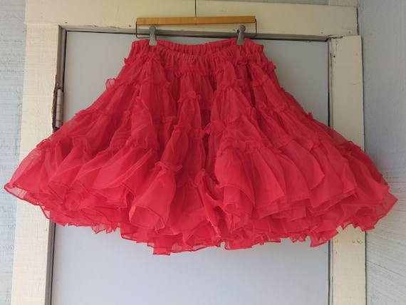 Vintage Red Petticoat