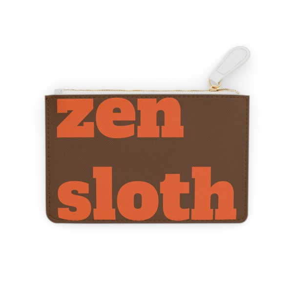 Zen Sloth Mini Clutch Bag