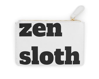 Zen Sloth Mini Clutch Bag