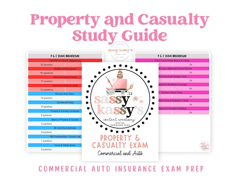 Property and Casualty Exam Study Guide Commercial Auto (PDF) Etsy