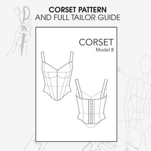S size historical cosplay corset sewing guide and pattern, easy edwardian corset sewing pattern, vintage inspired victorian corset pattern