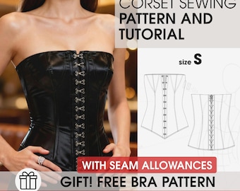 Elegant Tube Corset Top Sewing Pattern (PDF Guide)