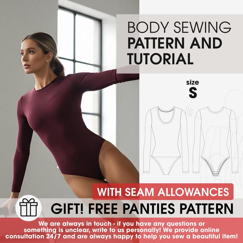 Sport Body Printable Pdf Digital Pattern, Body S Size Pattern, Sports ...