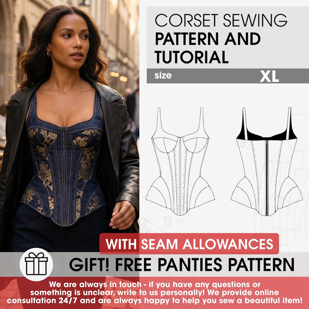 Wadding Pattern Peplum Corset Sewing Pattern, Digital Wedding Bustier PDF, Hourglass ...