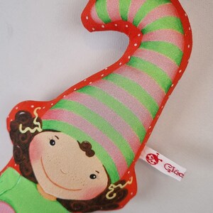 Cuddly gnome cuddly pillow gnome girl red dots with heart image 7