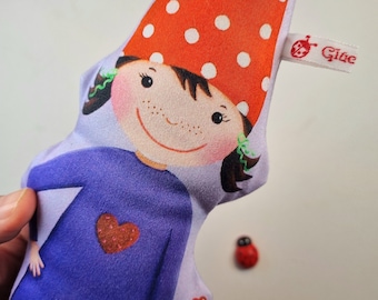 Cuddly gnome cuddly pillow gnome girl violet-red