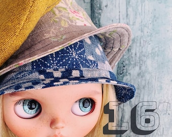 INSTANT DOWNLOAD pdf - Moshi-Moshi Sewing Class 16, Pattern Blythe, Bucket hat & Beret