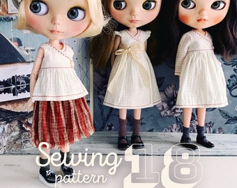 INSTANT DOWNLOAD pdf - Moshi-Moshi Sewing Class 18 - Cache-Coeur Dress and Simple skirt