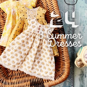 INSTANT DOWNLOAD pdf - Moshi-Moshi Sewing Class 24 - 3 Summer Dresses - intermediate