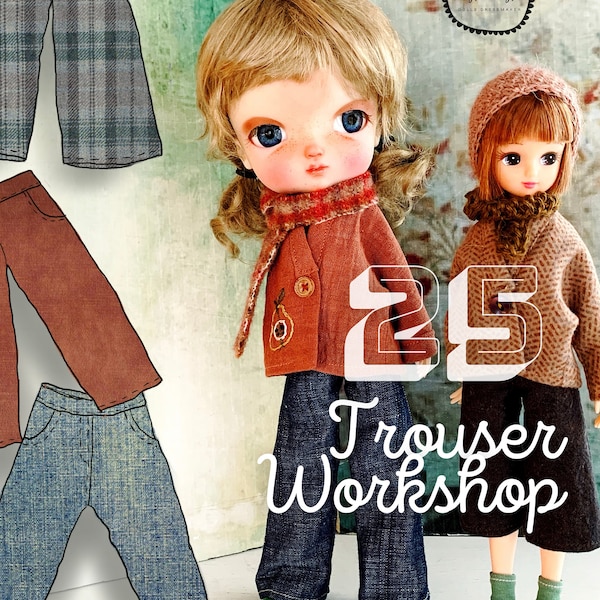 INSTANT DOWNLOAD pdf - Moshi-Moshi Sewing Class 25 - Trouser Workshop (intermediate)