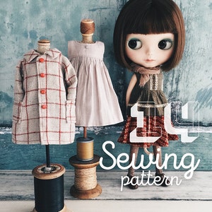 INSTANT DOWNLOAD pdf - Moshi-Moshi Sewing Class 14, Pattern Blythe, Ruruko, Sunday Best