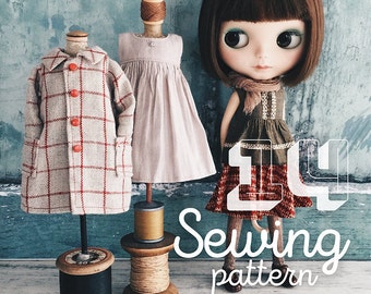 INSTANT DOWNLOAD pdf - Moshi-Moshi Sewing Class 14, Pattern Blythe, Ruruko, Sunday Best