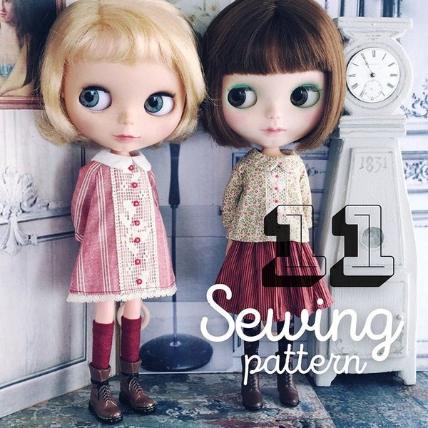 INSTANT DOWNLOAD pdf - A4 Version - Moshi-Moshi Sewing Class 11, Pattern Blythe, Ruruko, A Versatile Dress