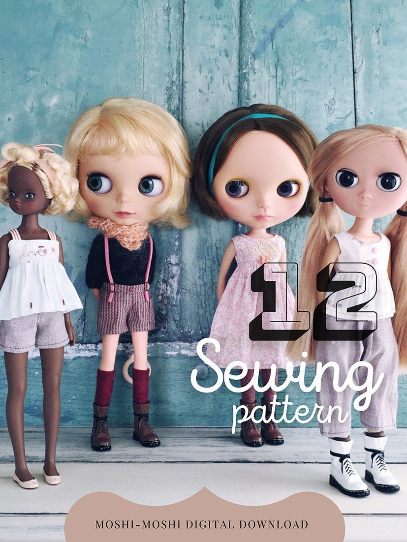 INSTANT DOWNLOAD pdf - A4 Version - Moshi-Moshi Sewing Class 12, Pattern Blythe, Ruruko, Summer Separates