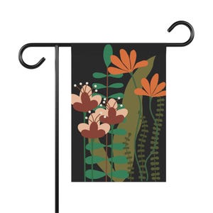 Garden Banner, Floral House Flag, Outdoor Garden Decor, Colorful Garden Flag, Spring Yard Sign
