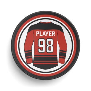 Benutzerdefinierte Hockey Puck, Personalisieren Jersey Name Nummer, Hockey Geschenk