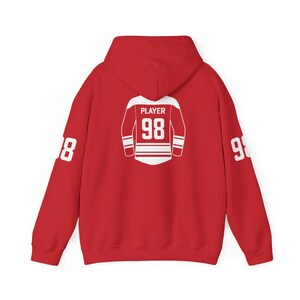 Felpa con cappuccio personalizzata per mamma di hockey