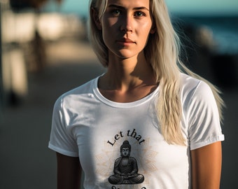 Let that sh*t go tee | flowy cropped tee | affirmations tee | festival tee | woman's tee | womens tshirt | flowy cropped tshirt |
