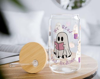 Cute Halloween Glass, Cute Ghost Cup, Halloween Ghost Cup, Cute Pumpkin Glass, Halloween Iced Coffee Cup, Halloween Iced Glass, Cute Ghost