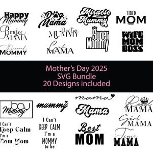 Paquete especial de SVG para el Día de la Madre, Día de la Madre 2025, citas de mamá SVG, Día de la Madre, citas de mamá, diseños de camisetas de mamá SVG, regalo del Día de la Madre