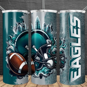 Eagle 20oz smal tumbler-wrap PNG, Sport 20oz tumbler PNG, maskot sublimeringstumbler PNG digital nedladdning