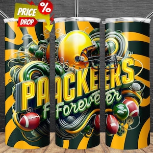 Forever 20oz Skinny Tumbler Wrap PNG, Sports 20oz Tumbler , Mascot Sublimation Tumbler PNG Digital Download, Football Tumbler Png