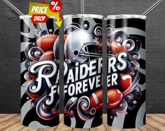 Raider 20oz Skinny Tumbler Wrap PNG, Sports 20oz Skinny Tumbler PNG, Mascot Sublimation Tumbler PNG Digital Download, Football Tumbler Png