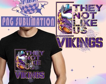 Viking They Not Like Us Casco T-shirt Design File PNG Sublimazione, Tazze, Custodie per telefoni, Download digitale istantaneo, Design stampabile per il calcio