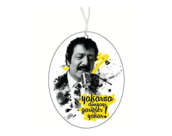 Müslüm Gürses air freshener car, car air freshener, car scent pendant, car tuning, car scent dispenser