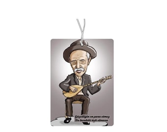 Asik Veysel car air freshener, car scented tree, car air freshener, car scented pendant, car tuning, car scent dispenser