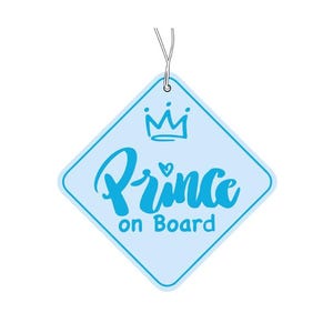 Prince on Board Air Freshener, Funny Air Fresheners, Car Accessories, Funny Meme Gifts