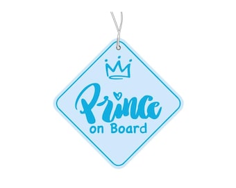 Prince on Board Air Freshener, Funny Air Fresheners, Car Accessories, Funny Meme Gifts