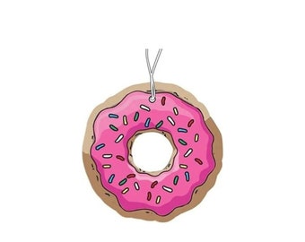 Homer's Donut Air Freshener, Car Fragrance Pendant, Funny Air Freshener, Car Accessories, Fragrance Dispenser, Air Freshener