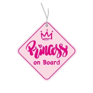 Princess on Board Air Freshener, Funny Air Fresheners, Car Accessories, Funny Meme Gifts