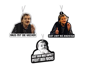 Set de 3 ambientadores Karin Ritter con forma de árbol, ambientador para coche, ambientador para coche, colgante con aroma para coche, tuning de coche, dispensador de aroma para coche