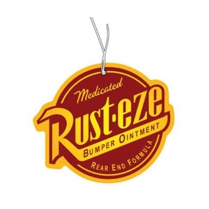 Rust-eze inspired motif air freshener, air freshener, funny air freshener, car accessories, air freshener