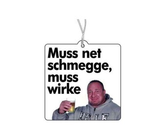 Markus Rühl doesn't have to taste good, it has to work Air Freshener, Air Freshener, Funny Air Freshener, Car Accessories, Bodybuilding