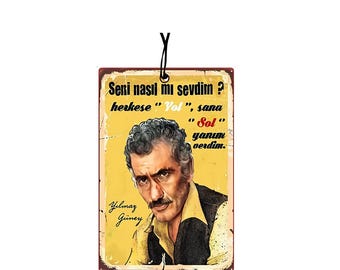 Yılmaz Güney Cirkin Kral Air Freshener – Legendary Car Air Freshener | Turkish Film Icon | Gift Idea | Air Freshener & Car Accessories