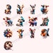 Cute Farm Animals PNG SVG Clip Art Woodland Baby Shower Nursery PNG ...