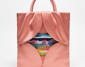 textile bag with handmade embroidery, handmade, original embroidery, fashion bag, gift bag, women's bag, holiday bag, exclusive bag