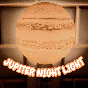 3D Jupiter Night Light - (Plug in, LED)