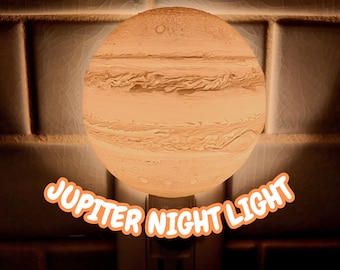 3D Jupiter Night Light - (Plug in, LED)