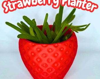 Maceta de fresa impresa en 3D: Maceta con forma de fruta