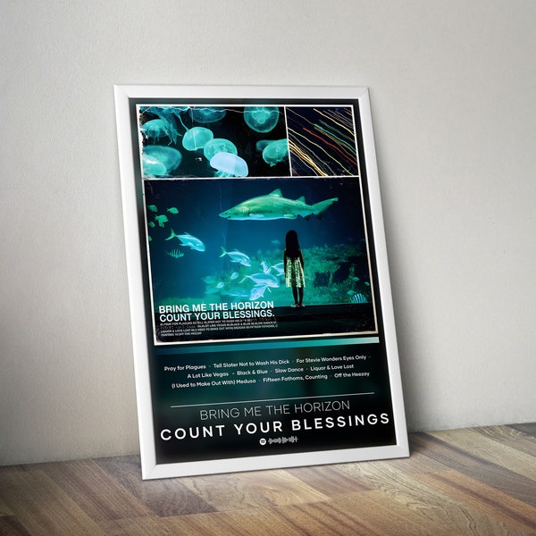 Bring me The Horizon Poster Print | Count Your Blessing Poster | Album Poste | 4 Color | Wall Decor Poster
