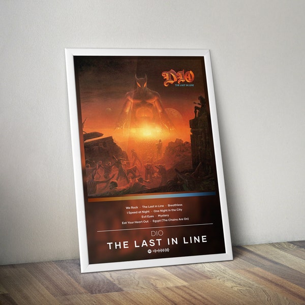 Dio Poster Print | The Last in Line Poster | Album Poster Prints | 4 Colors | Wall Decor Posters | Album Covers | Rock Music Posters