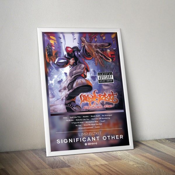 Limp Bizkit Poster Print | Significant Other Poster | Album Poster Prints | 4 Colors | Wall Decor Posters | Album Covers | Rock Music Poster