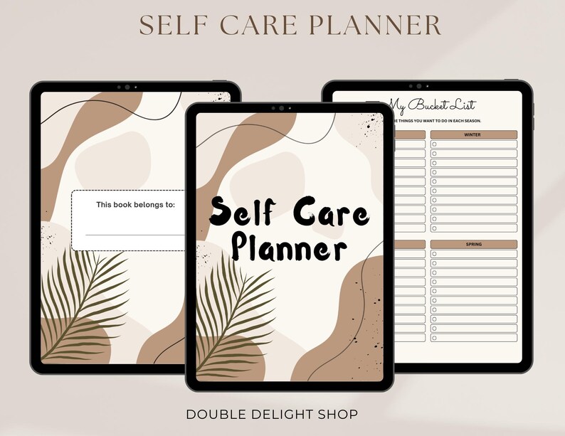 Self Care Planner Digital Planner Goodnotes Planner Daily Planner ...