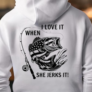Fishing Lover Humor Hoodie, Funny Fishing Sweatshirt, Gift for Fishermen, Outdoor Adventure Hoodie, Father&#39;s Day Gift, American Flag Fishing