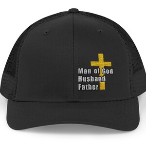 Christian Dad Cap - Father&#39;s Day Gift, Husband Baseball Hat, Man of God Headwear, Faithful Dad Accessory, Fun Baseball Cap, Faith Based Cap